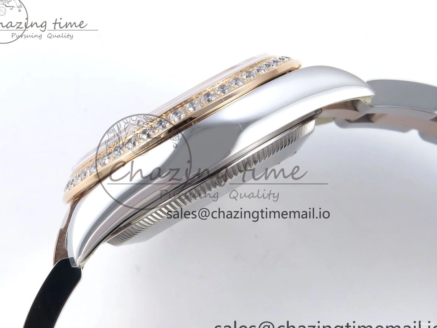 904L 2688 Oyster Dial RG Bracelet Steel SS 278381RBR DateJust Stick Diamonds RG Edition ETA on ARF 31 Bezel 1:1 Best 0415